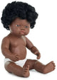 Miniland pop - pop afrikaans meisje 38cm - met vanillegeur - 10 maanden