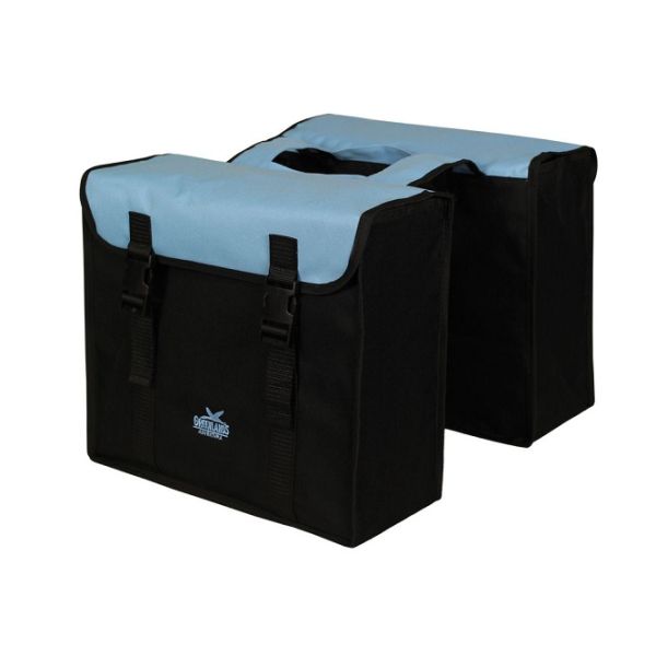 Doppio borsa della Groenlandia, blu nero. Dimensioni 38x34x13cm. Contenuto totale 35L