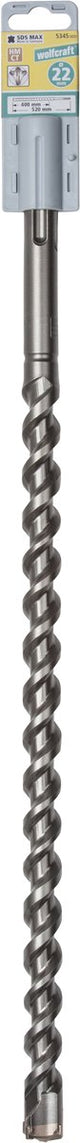 Wolfcraft - punta per calcestruzzo 22 mm - sd max - lunghezza 520 mm - metallo duro per punte per calcestruzzo - 5345000