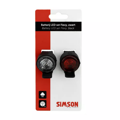 Verlichtingsset Simson 'Flexy' LED set - zwart