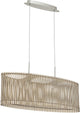 Eglo sendero - hanglamp - 2 lichts - nikkel-mat - ahorn