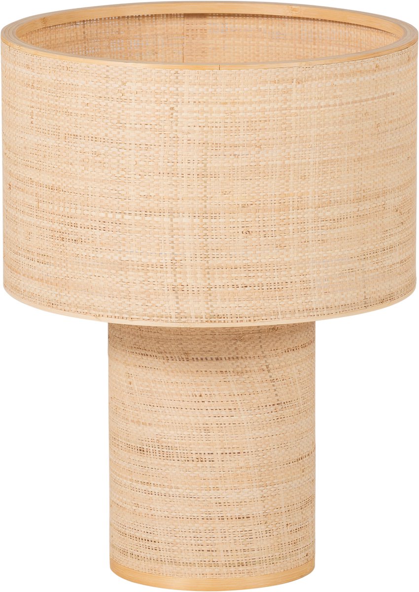 Woood syro tafellamp ø 42 cm - raffia - naturel - 55x42x42
