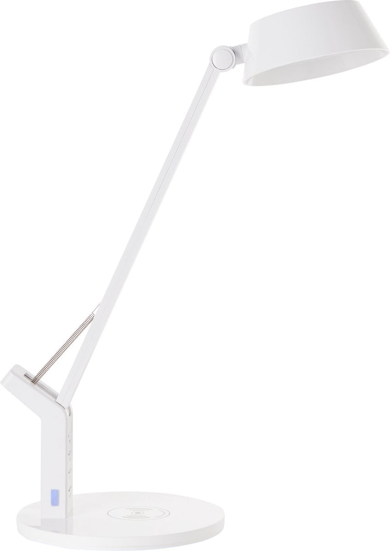 Brilliant kaila - lámpara de escritorio - LED integrado 8w - estación de carga inalámbrica - elección de color 3000-6000k - blanco