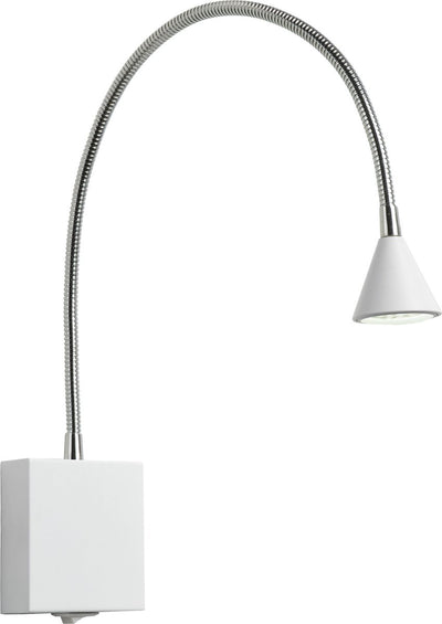 Lucide buddy - bedlamp wandlamp - led - 1x4w 4000k - wit