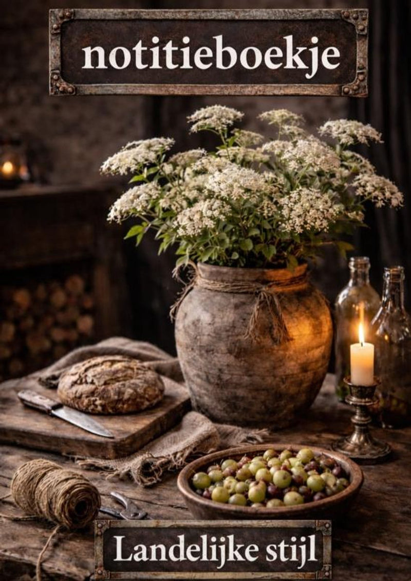 Quaderno in stile country, fresco e sobrio