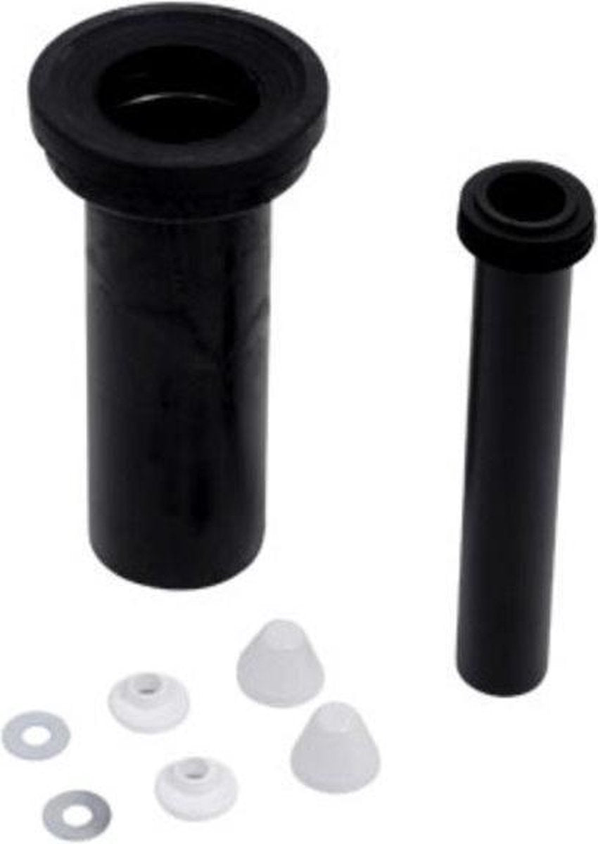 Attacco WC sospeso Plieger Sanit - set attacco completo - 30 cm - nero