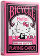 Bicycle hello kitty black pink - premium speelkaarten - poker - collectible - sanrio - manga anime