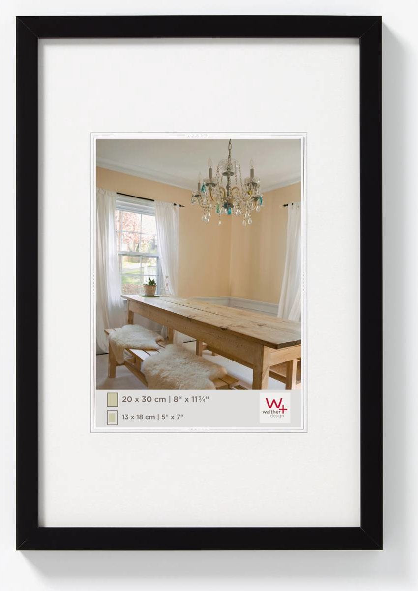 Peperoni Walther - cornice in legno - misura foto 40x60 cm - nero
