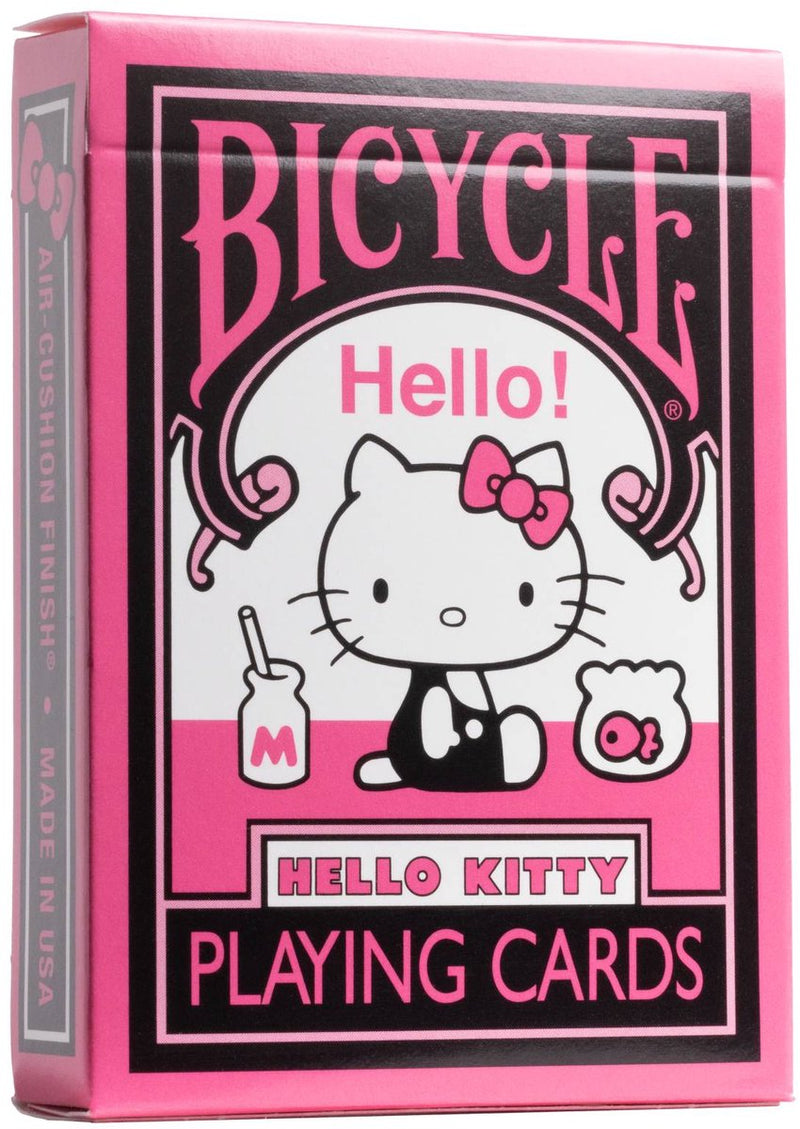 Bicicletta Hello Kitty Nero Rosa - Carte da Gioco Premium - Poker - Collezionabili - Sanrio - Manga Anime
