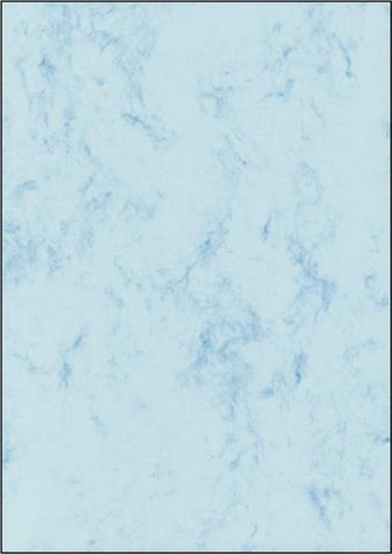 Sigel design paper a4 - with marble blue motif - two-sided - 200 grams - 50 sheets - si-dp551