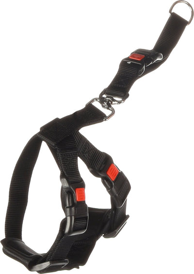 Arnés para perros Flamingo arnés para coche talla s - negro 35-50 cm
