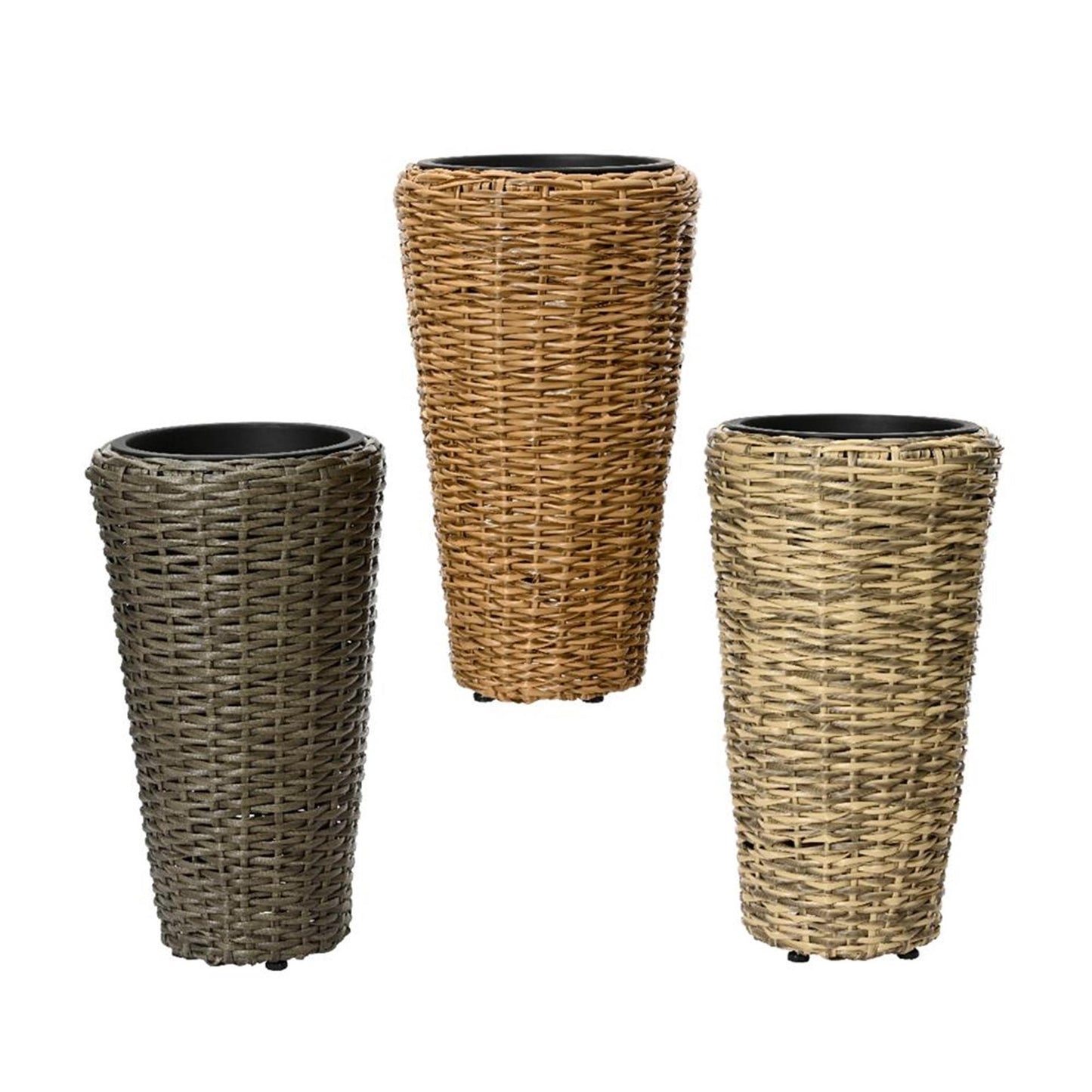 Decoris macetero rattan h50cm 3 surtido