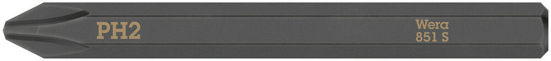 Wera 851 s phillips kruiskopbits voor slagschroevendraaier, ph 2 x 70 mm - 05018161001