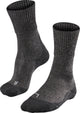 Falke tk1 wool anti-blaar dik wol functioneel materiaal wandelsokken dames grijs - maat 35-36