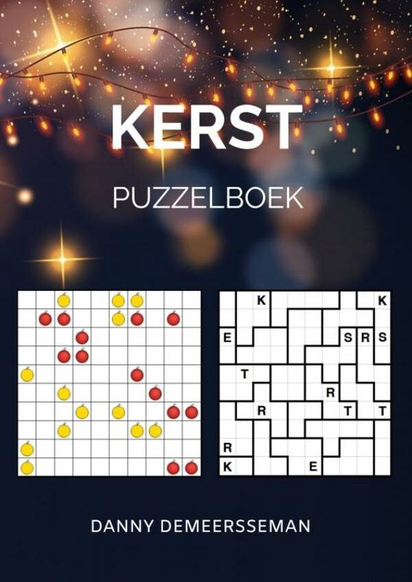 Merkloos sans marque kerst puzzelboek