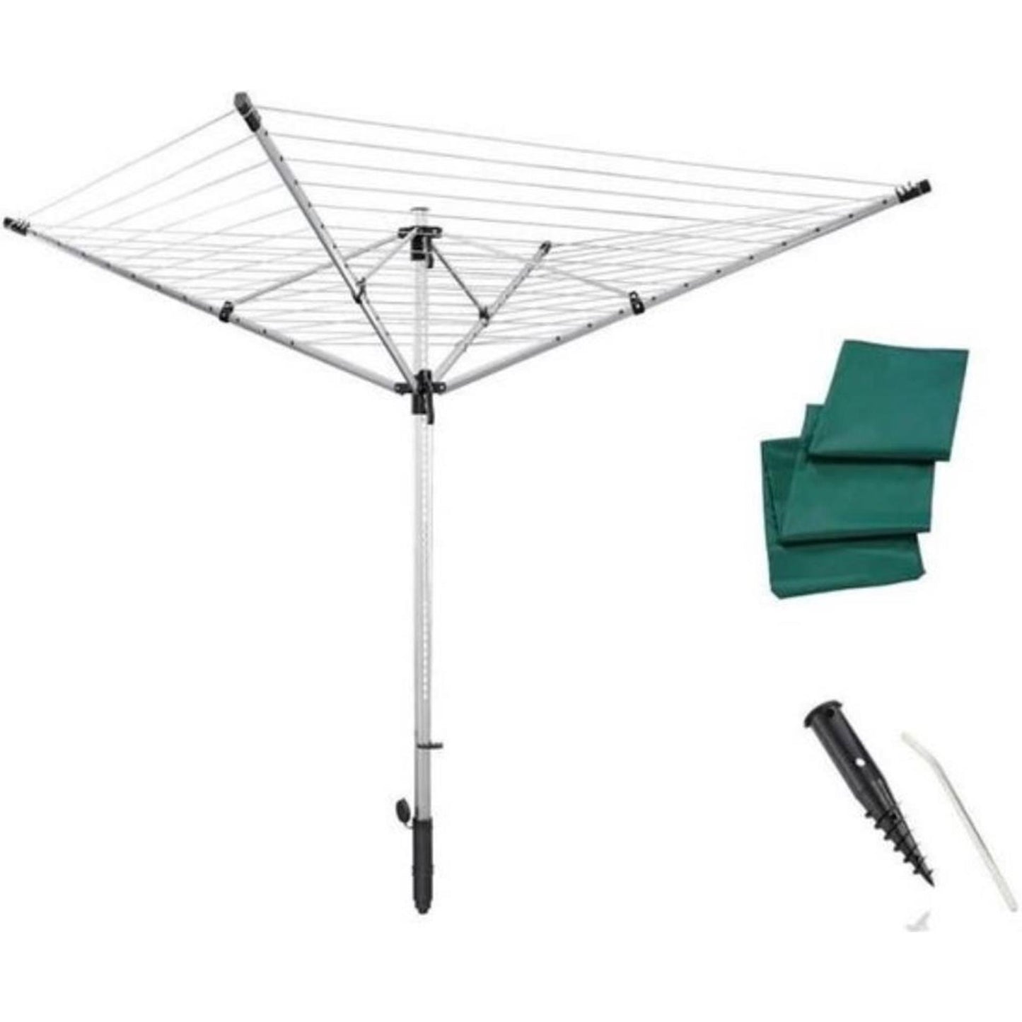 Leifheit Leifheit 85282 Droogmolen Linolift 600 Quickstart 60 m Longitud seca Plata