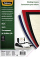 Pack 100 funda encuadernación blanca 5370104 Fellowes leatherboard a4