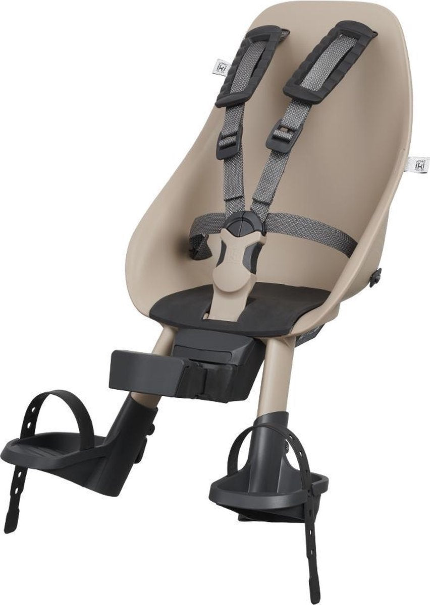 Seggiolino da bicicletta Urban Iki per ta–ke - inaho beige bincho nero