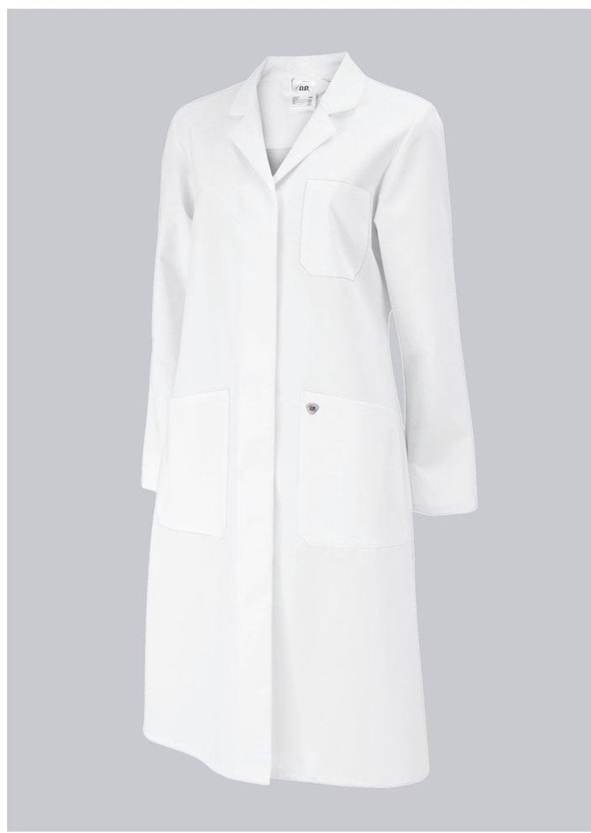 Bp ladies lab coat care coat 1699 485 21 white | size 38 - 100% cotton