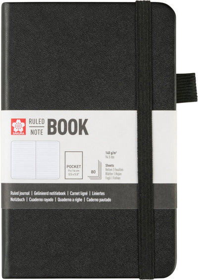 Sakura • notebook ruled 9x14cm black