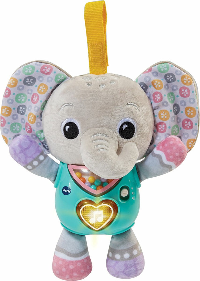 Peluche musicale elefante Vtech con luci e suoni.