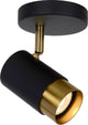 Lucide floris - faretto da soffitto (lampada da soffitto) - ø 10 cm - 1xgu10 - nero