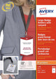 Avery 4834 badgehouder lanyard set - a6 105 x 148 mm 12 stuk 3 vellen