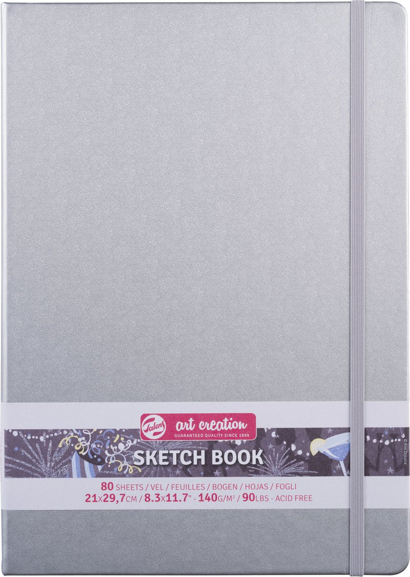Talens art creation schetsboek blinkend zilver 21 x 29.7 cm 140 g 80 vellen