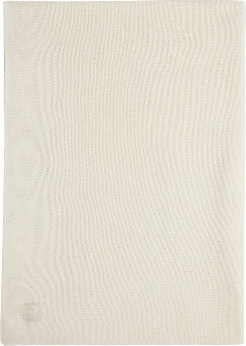 Jollein - coperta per lettino 75x100 cm - coperta per lettino, coperta per lettino, coperta per bebè - maglia basic - avorio