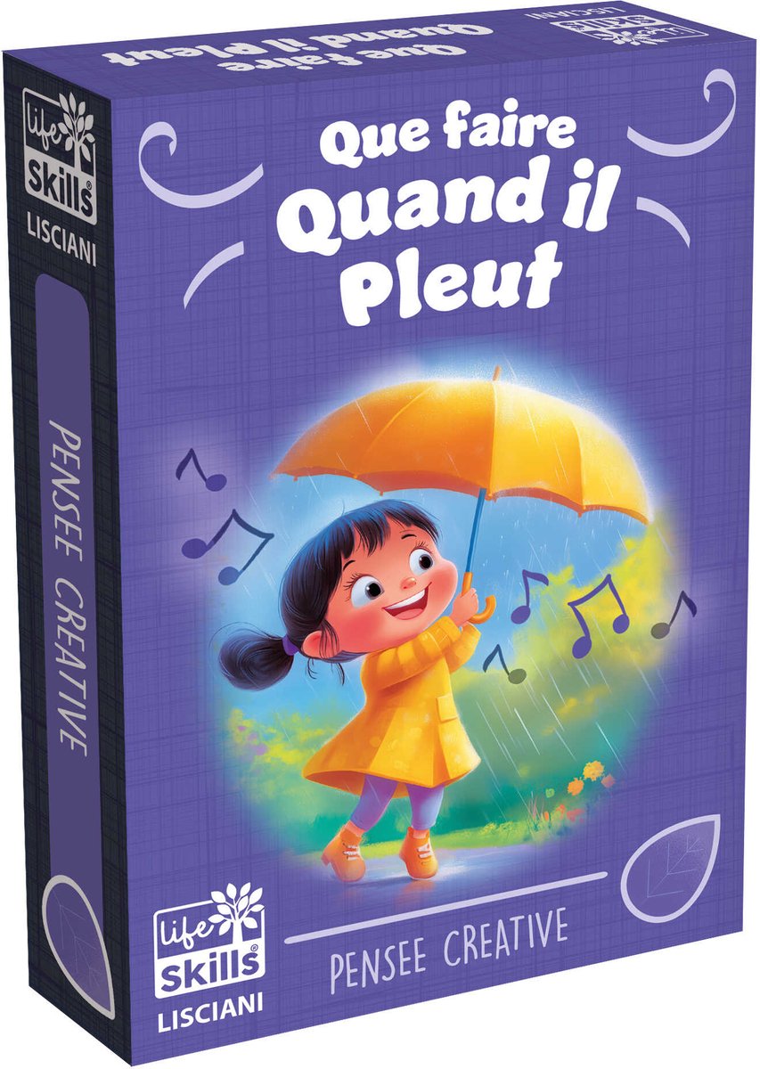 Lisciani life skills cosa fare quando fuori piove ed. francese
