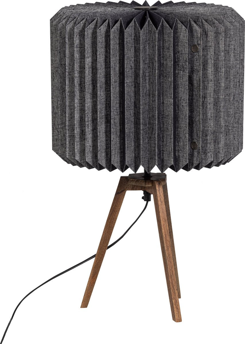 Lámpara de mesa Woodbones - papel - negro natural - 58x36x36