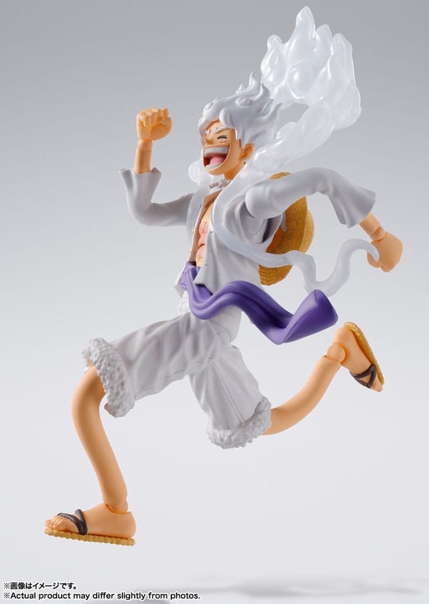 Bandai tamashii nations one piece s.h. figuarts action figure monkey d. luffy gear 5 15 cm action figuur