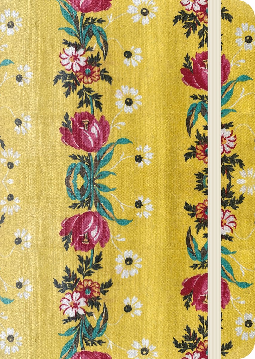 Uitgeverij karmijn carmyne's journal a5 tomoe river notitieboek - yellow flowers