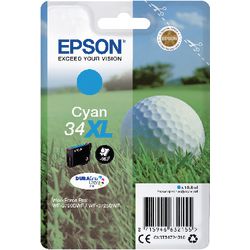 Cartucho de tinta cian epson 34xl