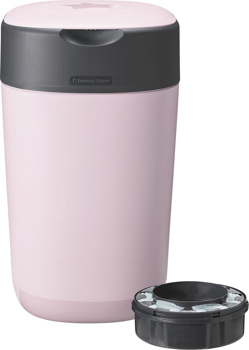 Contenitore per pannolini Tommee Tippee Twist Click - per un massimo di 33 pannolini - 1 cassetta di ricarica - rosa