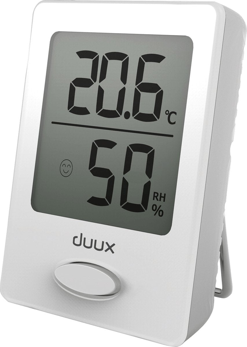 Duux sense thermometer + hygrometer inside - including battery - magnetic - white