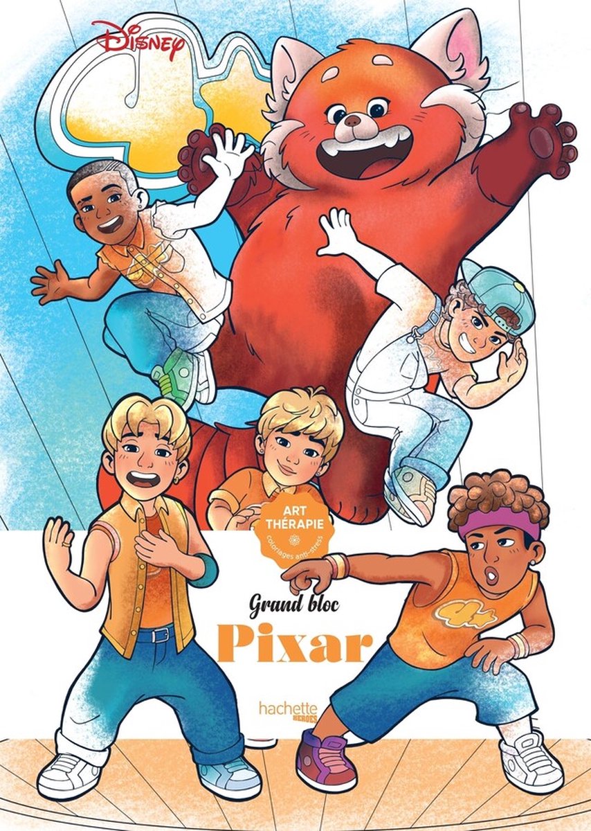 Hachette héroes gran bloque disney - pixar - - libro para colorear para adultos