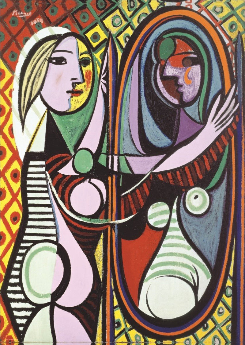 Eurographics - chica frente a un espejo [jeune fille devant un miroir] - pablo picasso - 1000 piezas 48×68cm (w×h) - rompecabezas de bellas artes
