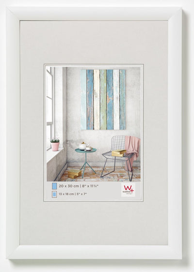 Walther trendstyle - marco de plástico - tamaño de foto 15x20 cm - blanco
