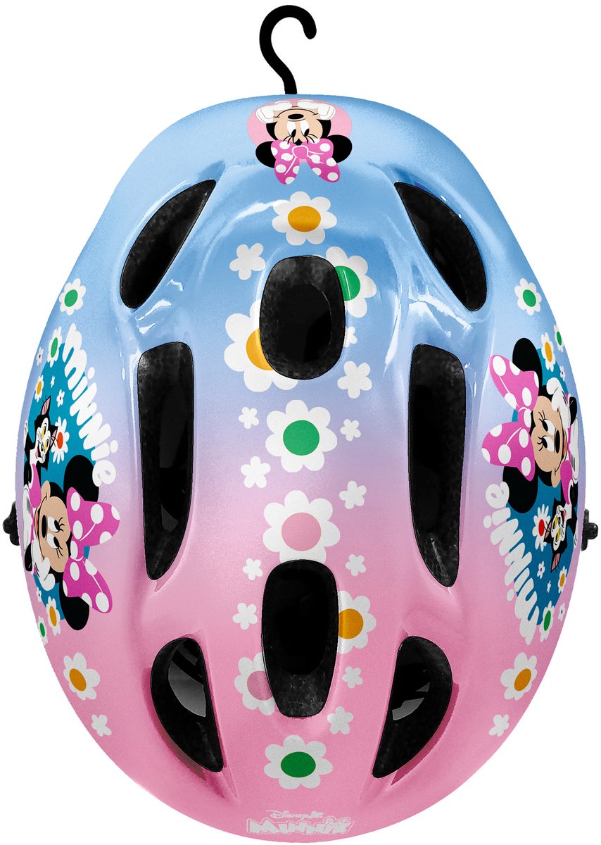 Casco de bicicleta Stamp Minnie Disney ajustable azul rosa talla 52-56 cm