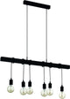 Lámpara colgante Eglo townshend - e27 - 100 cm - negra