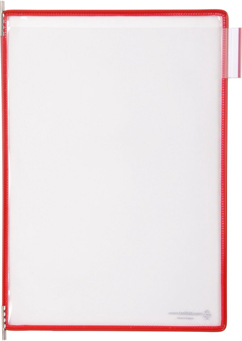 Expositor Tarifold bolsa tarifold t-display rojo