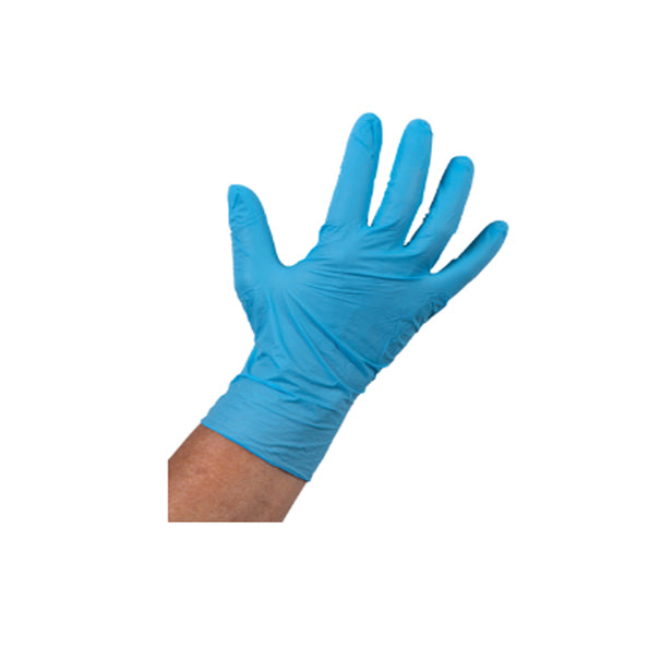 Guanto comfort nitrile blu senza polvere l (100 pezzi)