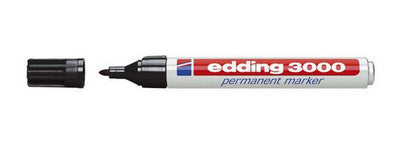 Edding 3000 permanent marker black | 10 pcs
