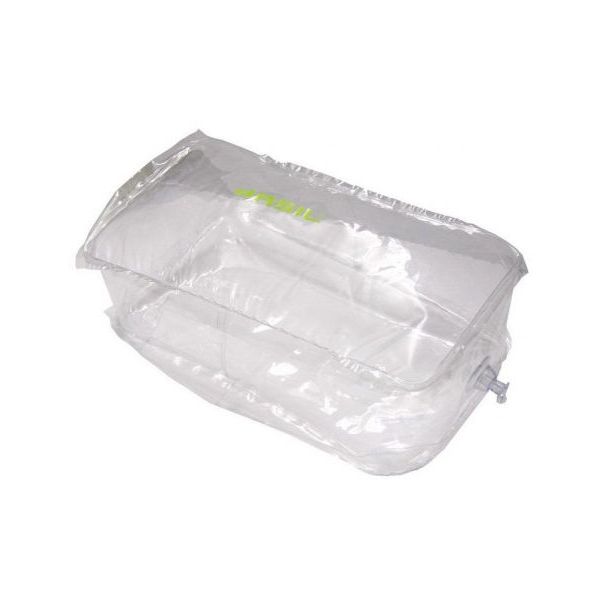 Vulcase inflable de albahaca para mostrar una bolsa de bicicleta grande