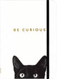 Cuaderno compacto Peter Pauper - Gato curioso - con cierre elástico - 13x18 cm