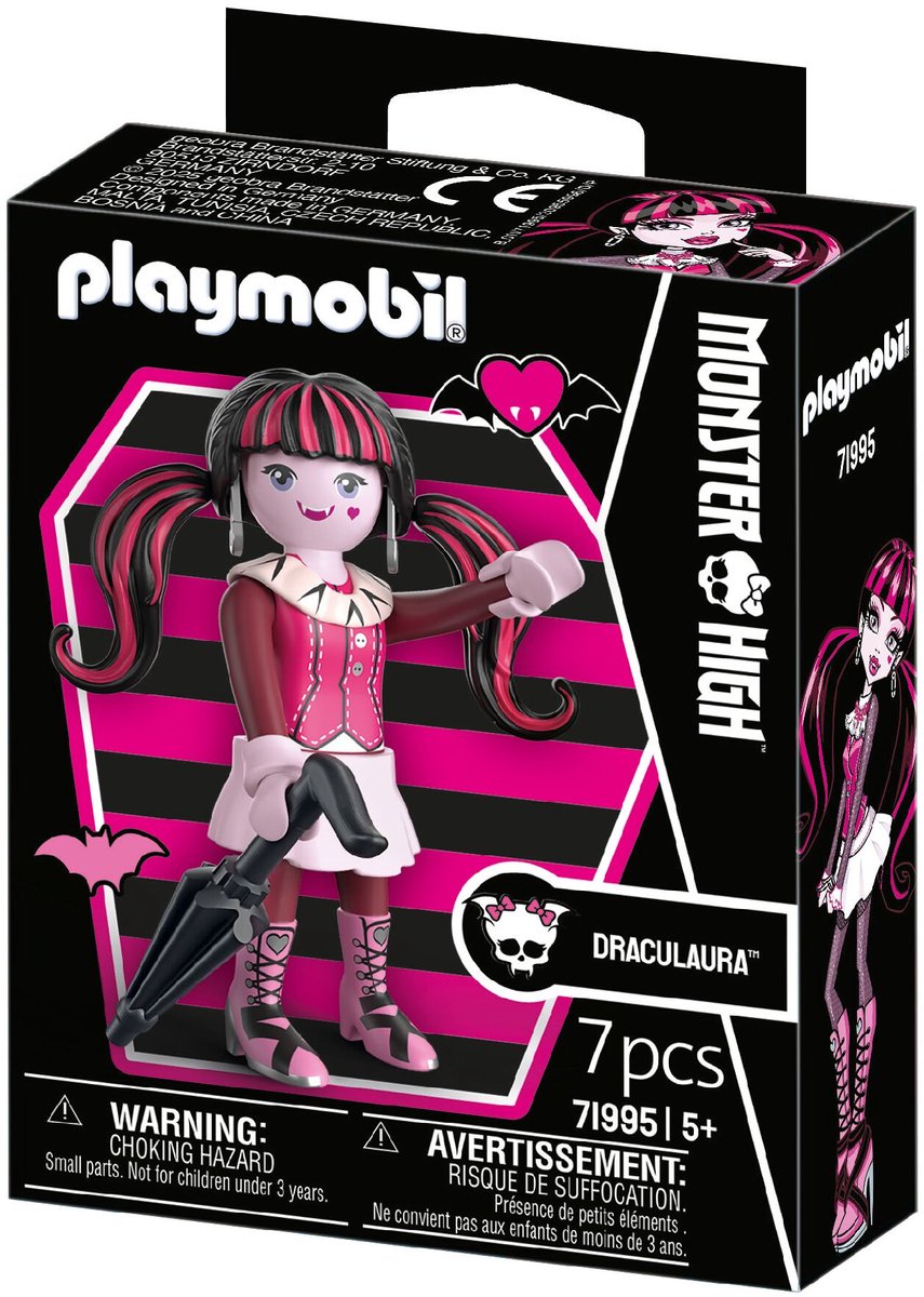 Playmobil | monster high | draculaura | halloween speelset voor spannende monsteravonturen | met liefdevolle details accessoires avonturen | met liefdevolle details accessoires | perfect cadeau voor kinderen van 4+ | 71995