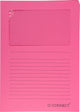 Q-connect l-map met venster | 120 g mâ² | a4 | pak van 100 stuks | roze