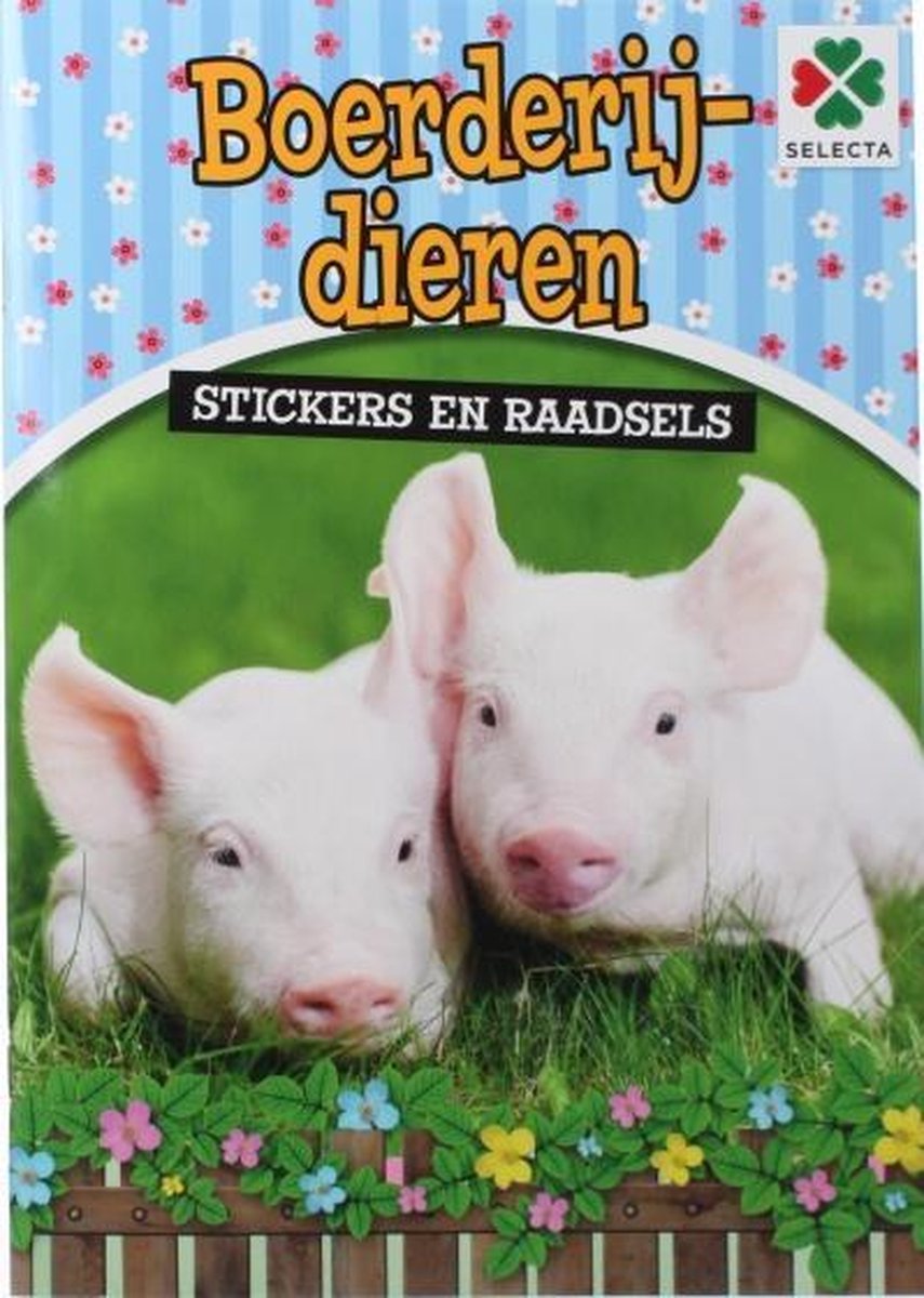 Cuaderno de actividades con pegatinas de animales de granja Selecta
