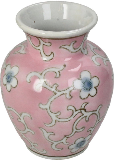 Vaso collezione HD in porcellana rosa 9,5x9,5x12cm